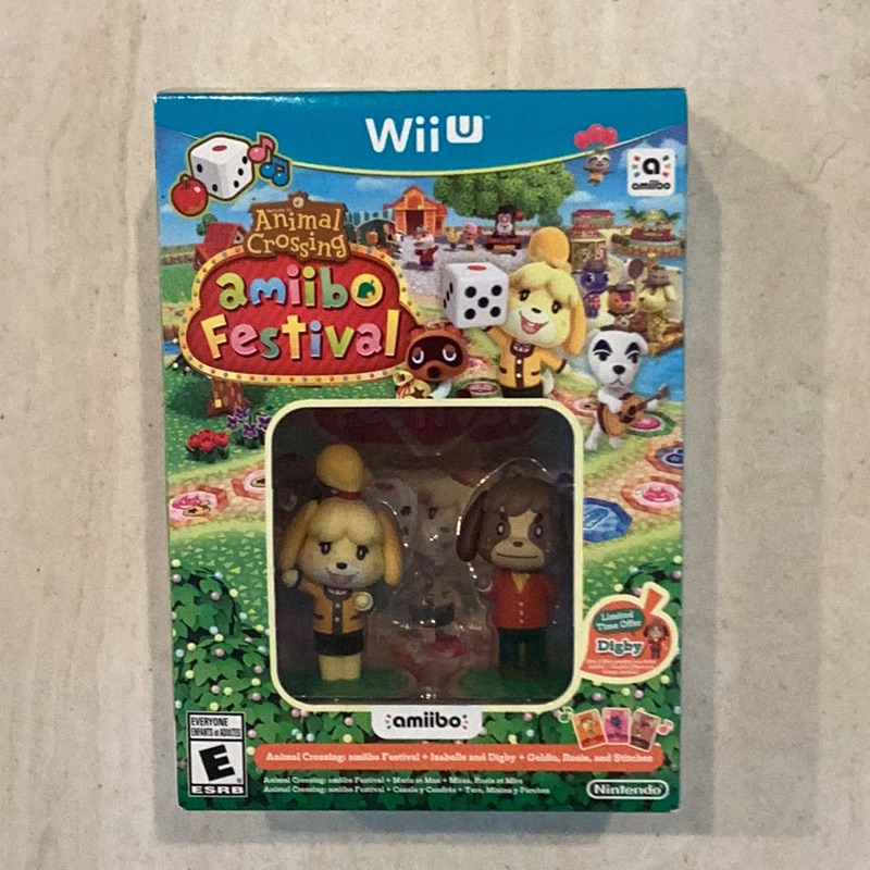 Animal Crossing Amiibo Festival Nintendo Wii U Game Box New Factory Sealed 2015
